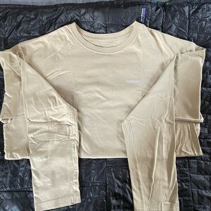 Patagonia Tan Long Sleeve Tee